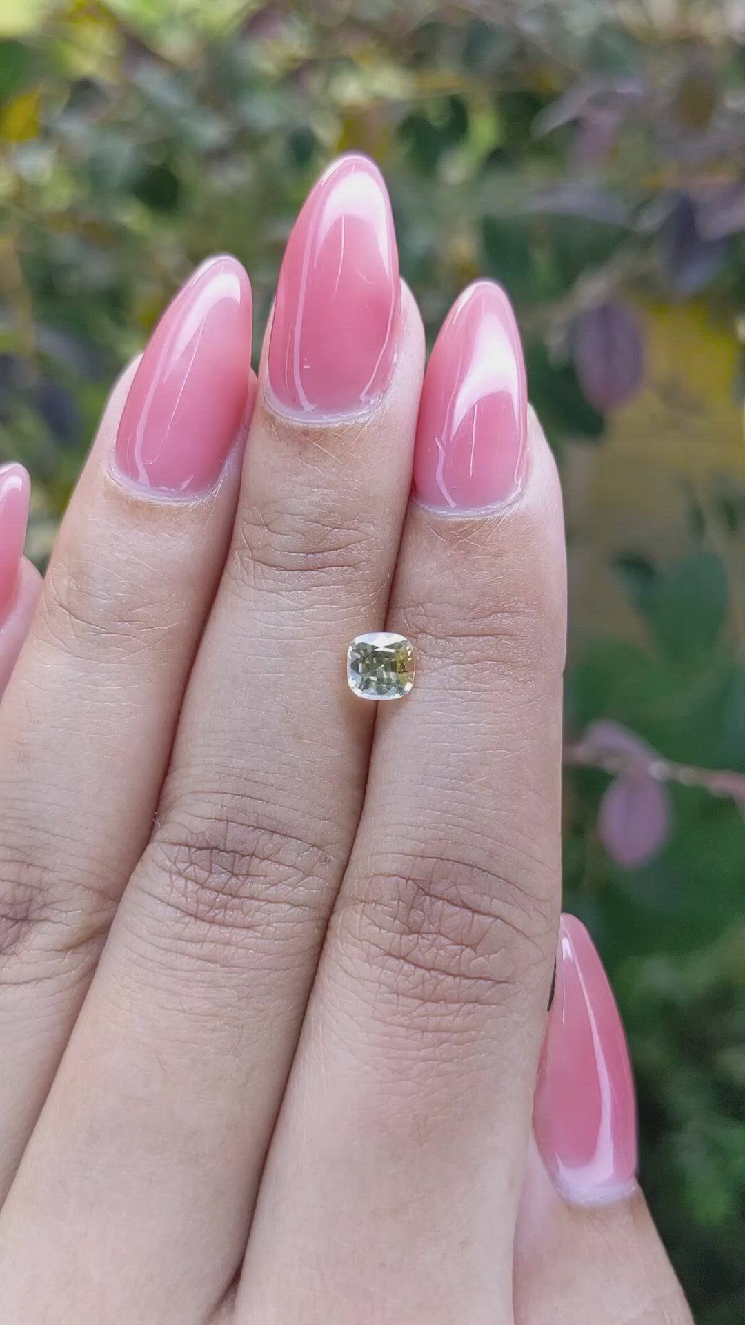 0.70 Ct. Yellow Sapphire from Ceylon (Sri Lanka) Size Video
