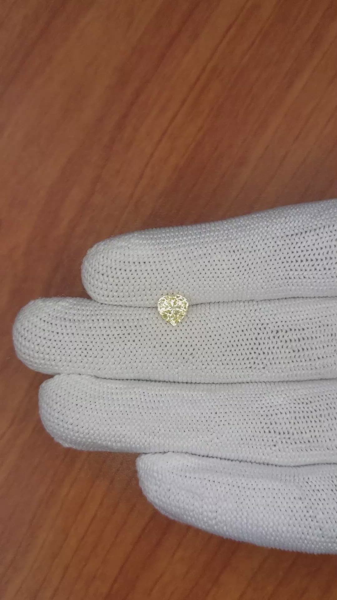 1.04 Ct. Yellow Sapphire from Ceylon (Sri Lanka) Size Video