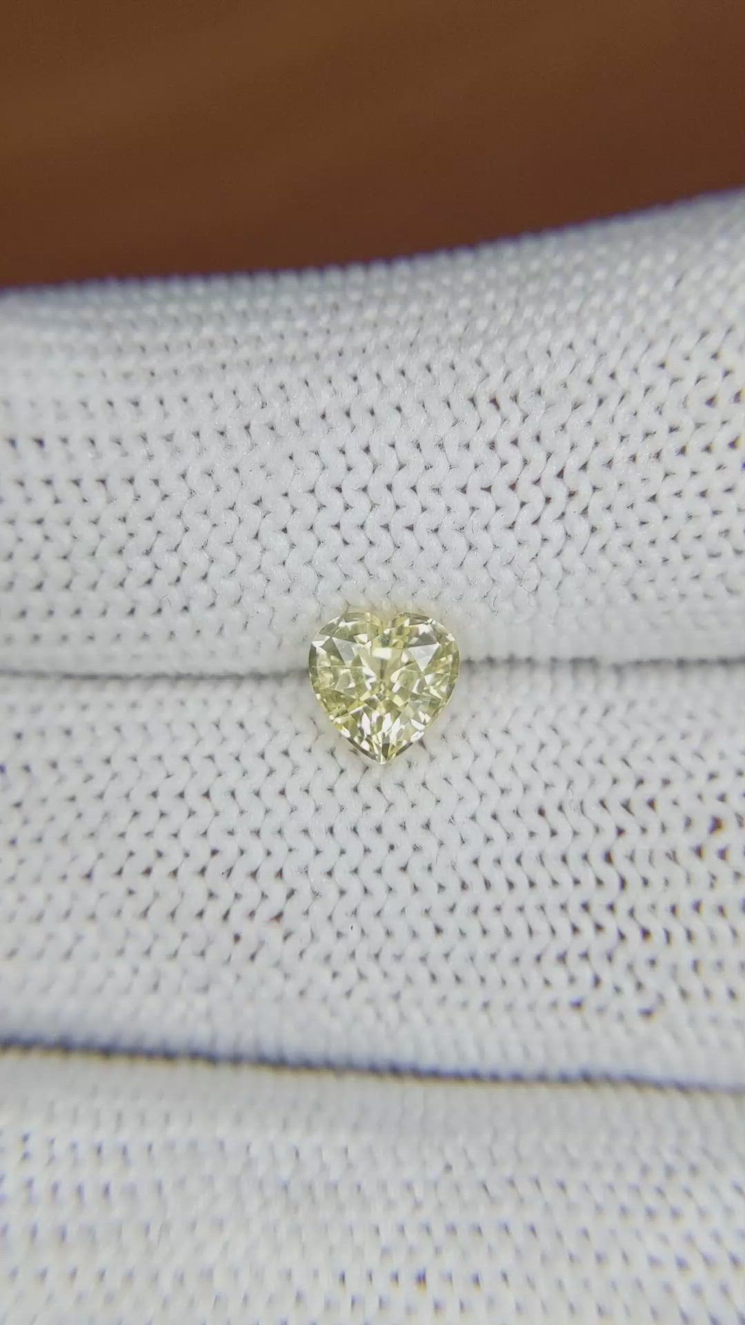 1.04 Ct. Yellow Sapphire from Ceylon (Sri Lanka) Size Video