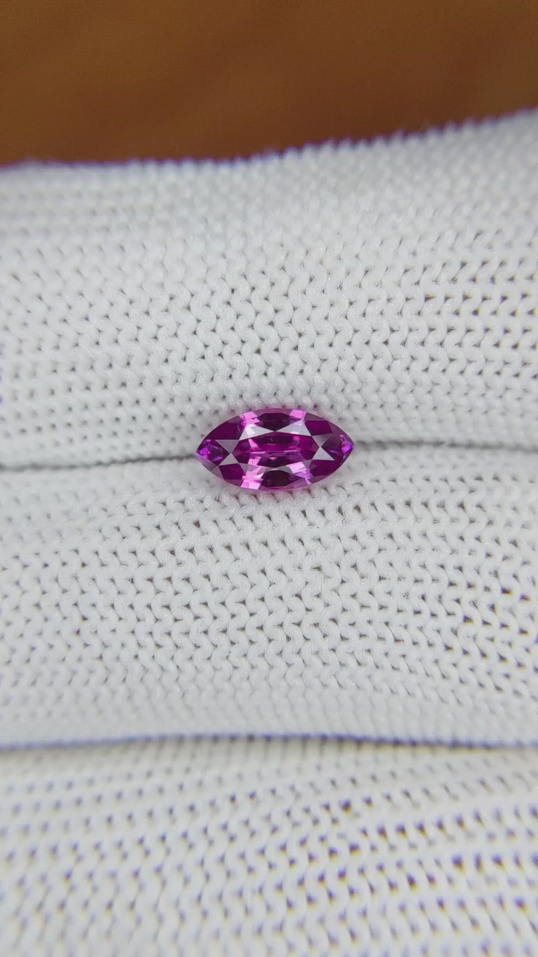 1.22 Ct. Pinkish Purple Sapphire from Ceylon (Sri Lanka) Size Video