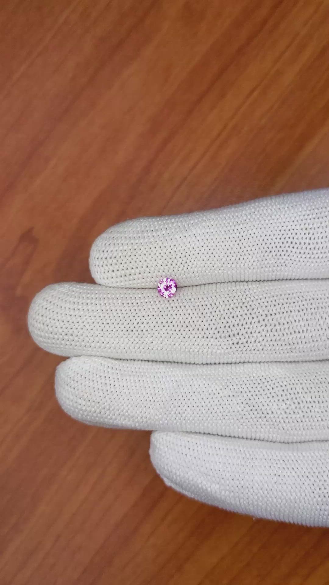 0.33 Ct. Pink Sapphire from Ceylon (Sri Lanka) Size Video