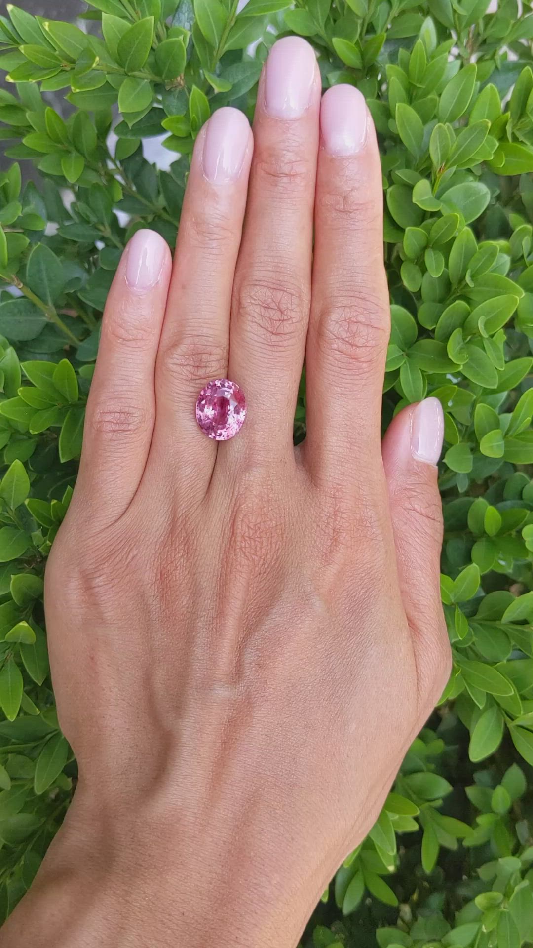 7.51 Ct. Padparadscha Sapphire from Madagascar Size Video