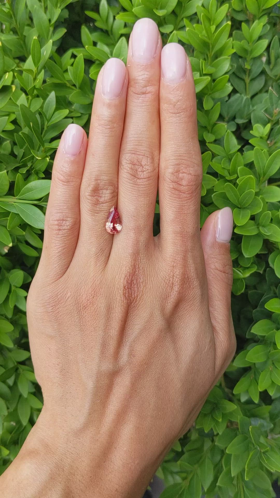 2.57 Ct. Padparadscha Sapphire from Madagascar Size Video