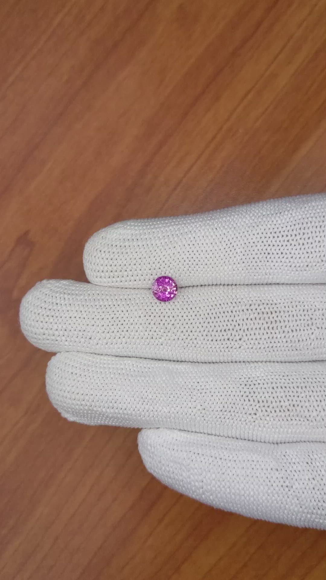 0.78 Ct. Pinkish Purple Sapphire from Ceylon (Sri Lanka) Size Video