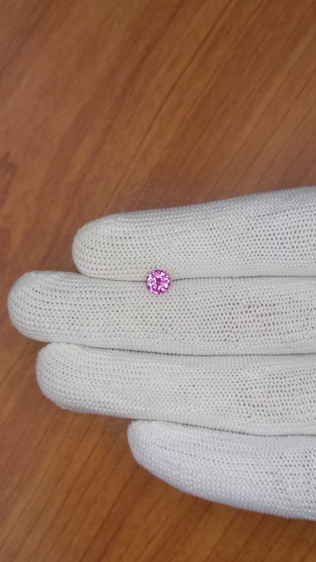 0.65 Ct. Pinkish Purple Sapphire from Ceylon (Sri Lanka) Size Video