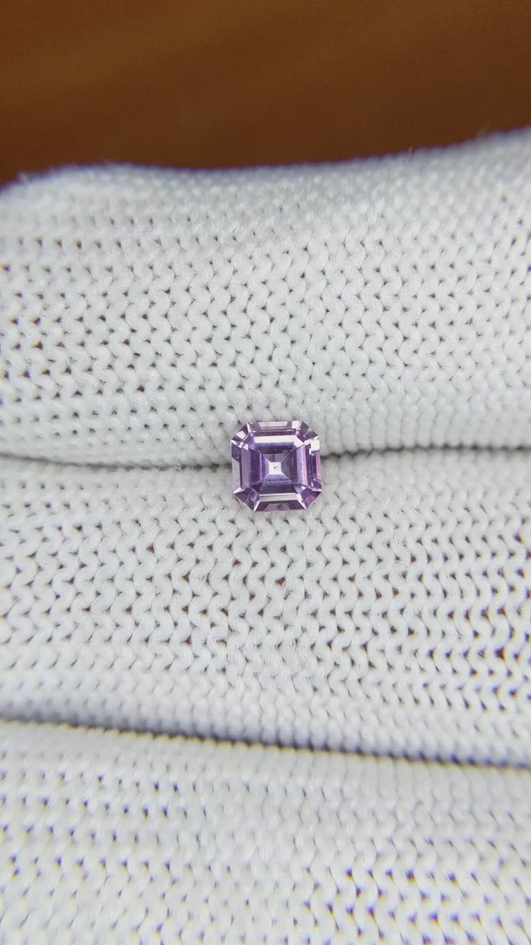 0.61 Ct. Purple Sapphire from Ceylon (Sri Lanka) Size Video