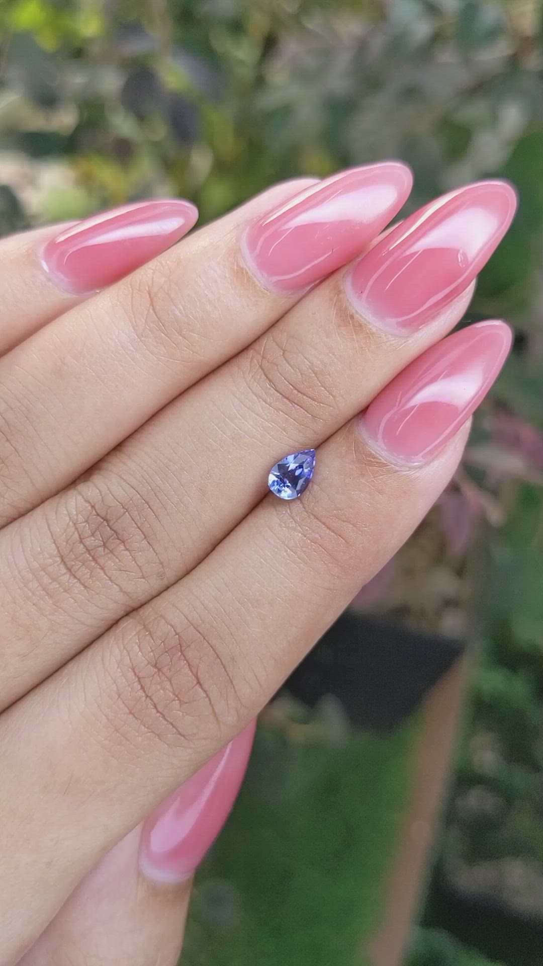 0.60 Ct. Blue Sapphire from Ceylon (Sri Lanka) Size Video