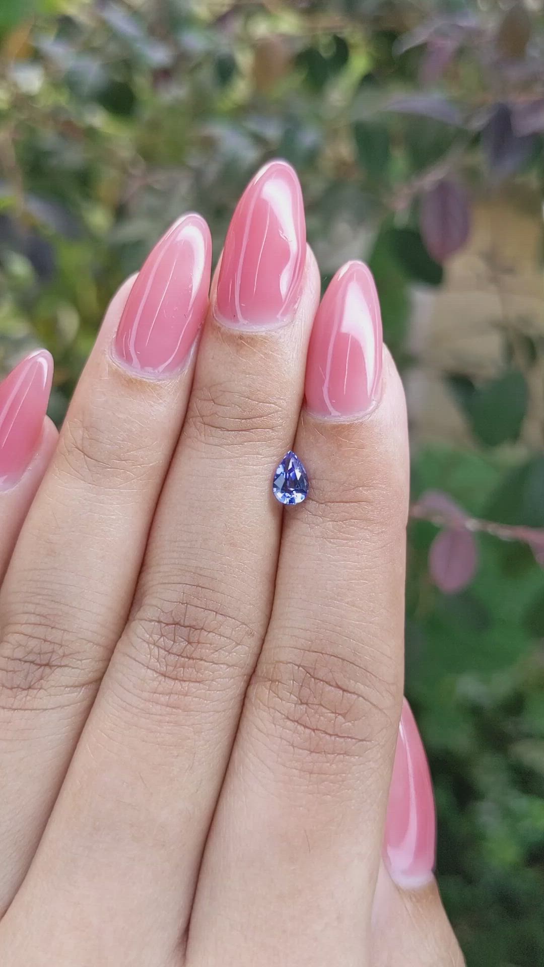 0.60 Ct. Blue Sapphire from Ceylon (Sri Lanka) Size Video