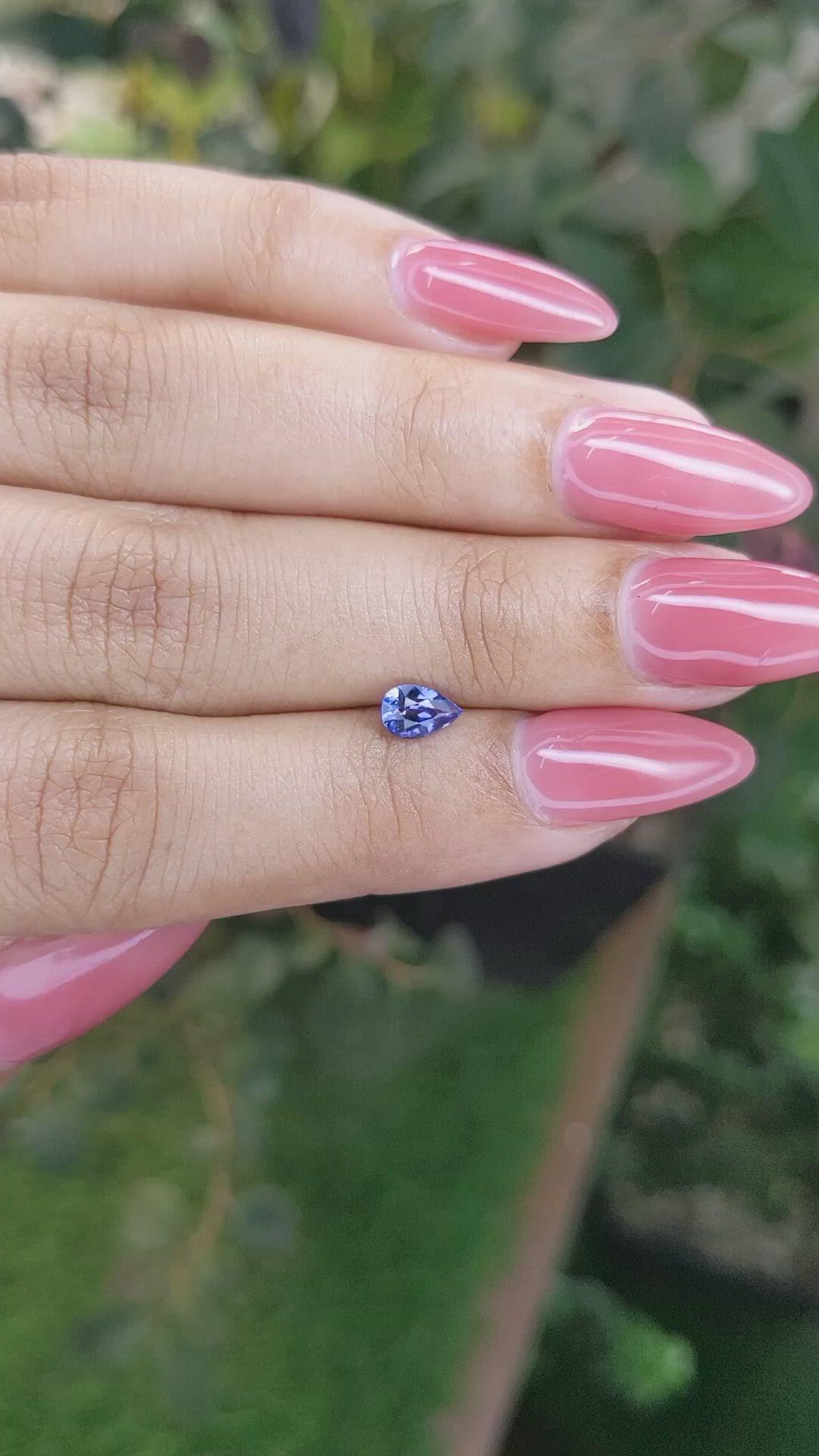 0.60 Ct. Blue Sapphire from Ceylon (Sri Lanka) Size Video