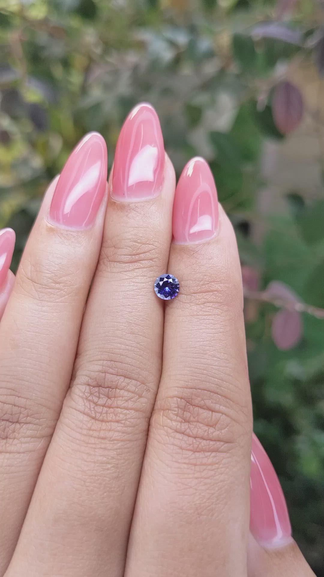 0.45 Ct. Blue Sapphire from Ceylon (Sri Lanka) Size Video