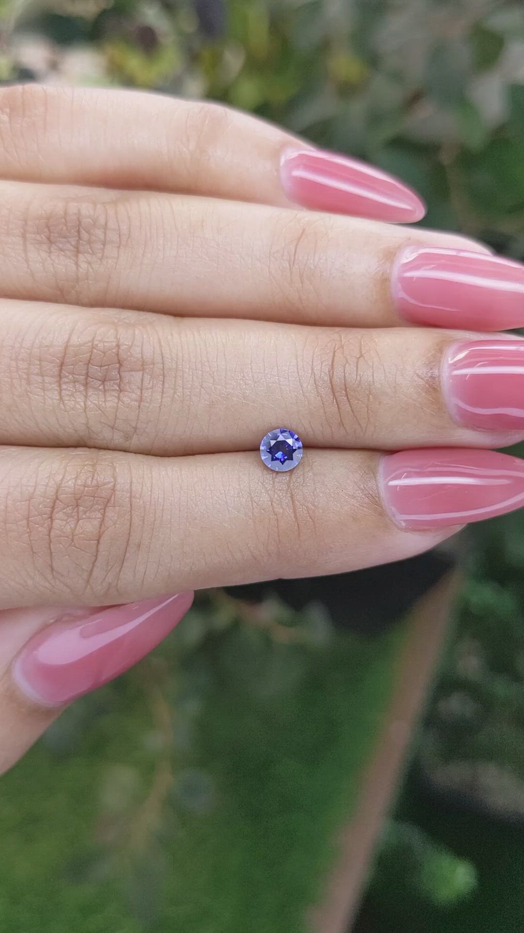 0.45 Ct. Blue Sapphire from Ceylon (Sri Lanka) Size Video