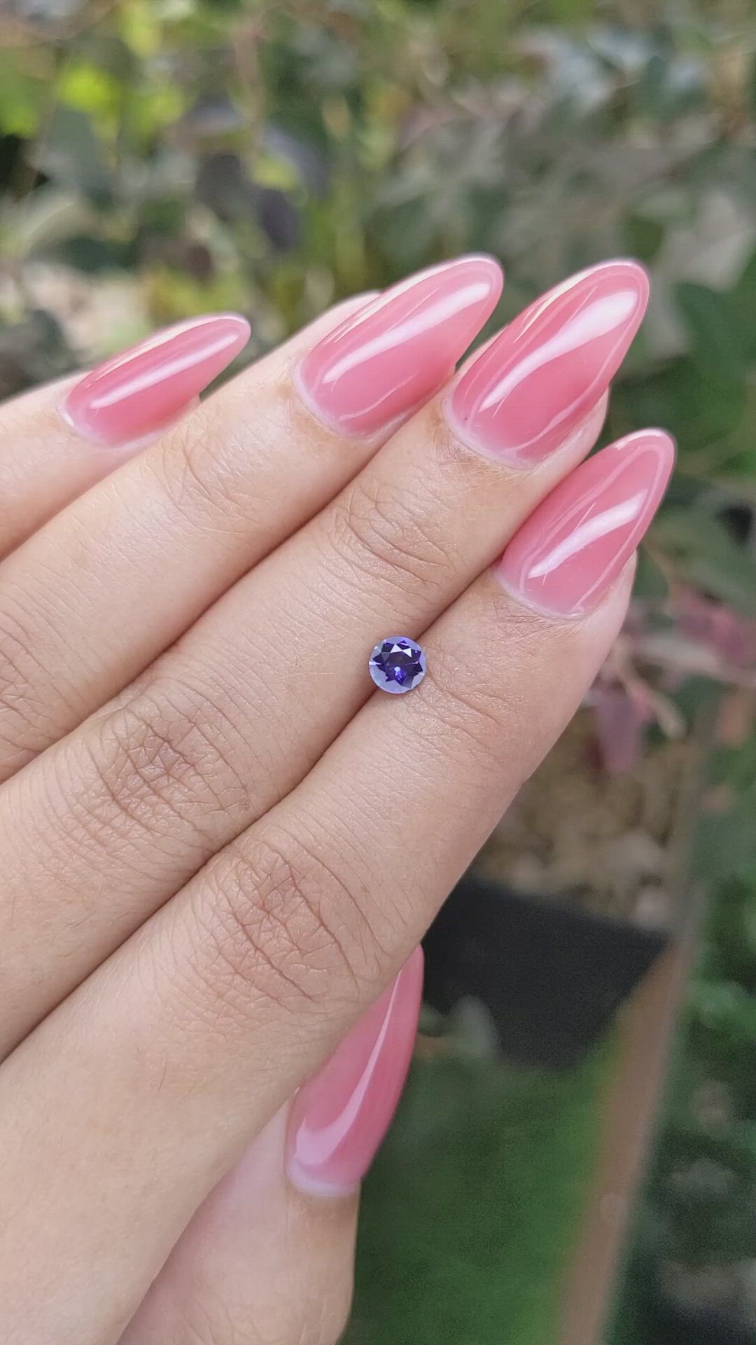 0.45 Ct. Blue Sapphire from Ceylon (Sri Lanka) Size Video
