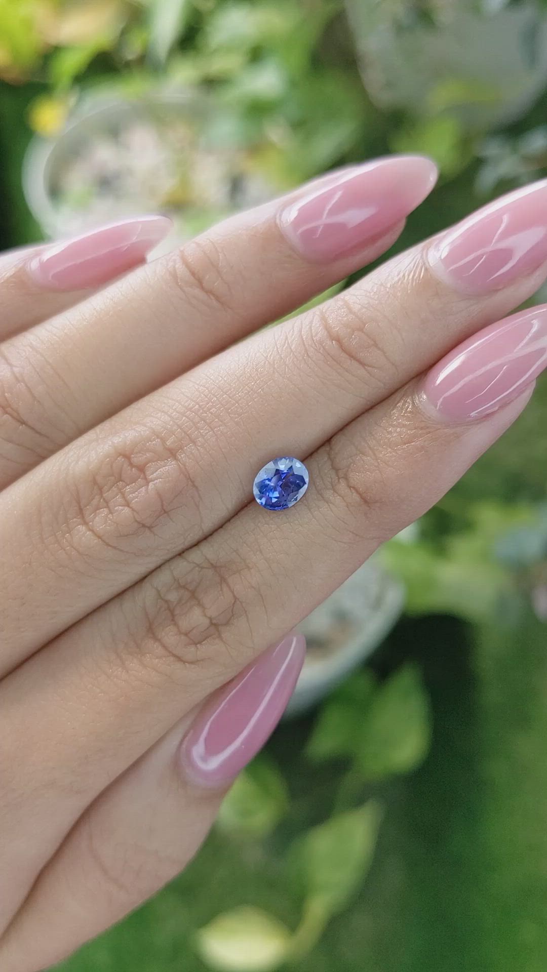 0.85 Ct. Blue Sapphire from Ceylon (Sri Lanka) Size Video