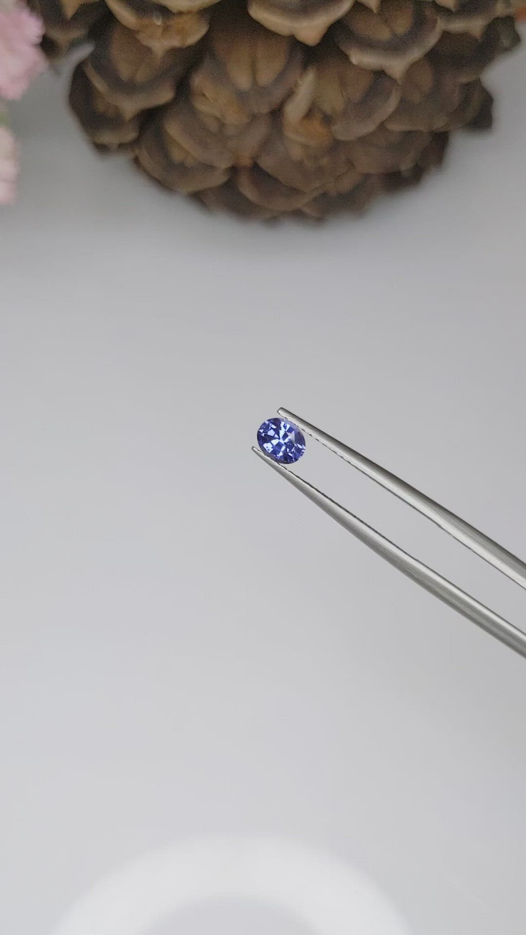 0.54 Ct. Blue Sapphire from Ceylon (Sri Lanka) Size Video
