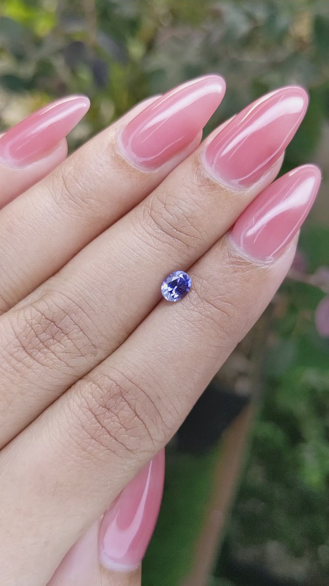 0.54 Ct. Blue Sapphire from Ceylon (Sri Lanka) Size Video