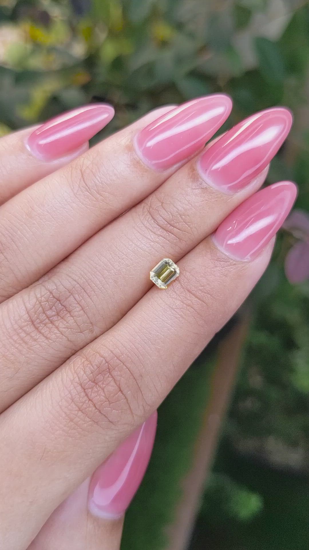 0.59 Ct. Yellow Sapphire from Ceylon (Sri Lanka) Size Video