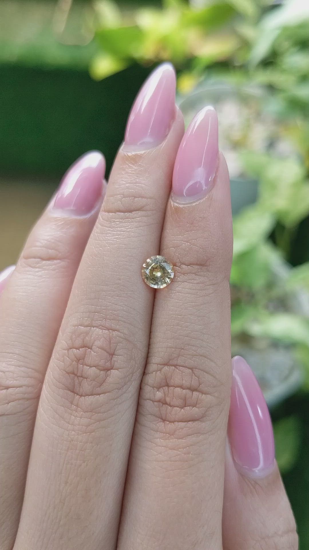 0.79 Ct. Yellow Sapphire from Ceylon (Sri Lanka) Size Video