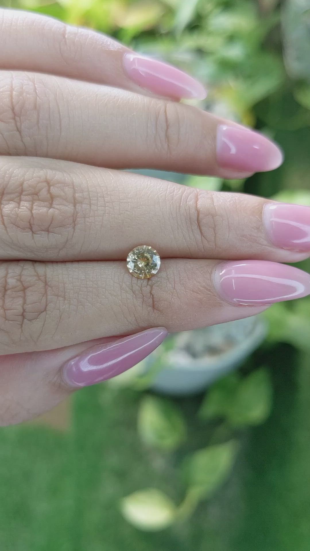 0.79 Ct. Yellow Sapphire from Ceylon (Sri Lanka) Size Video