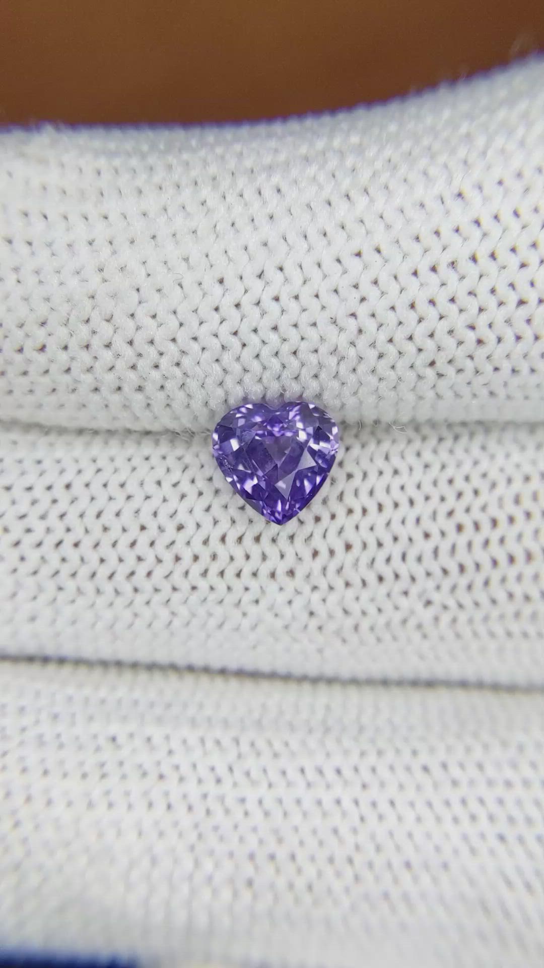 1.64 Ct. Purple Sapphire from Ceylon (Sri Lanka) Size Video