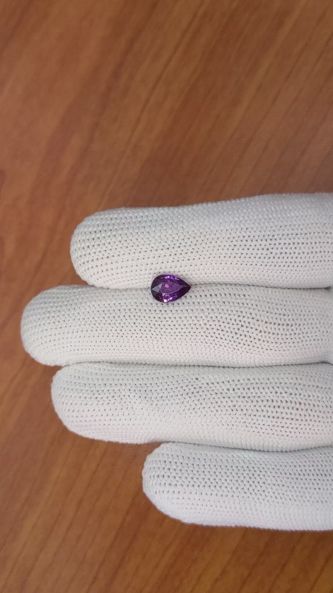 1.24 Ct. Color Change Sapphire from Ceylon (Sri Lanka) Size Video