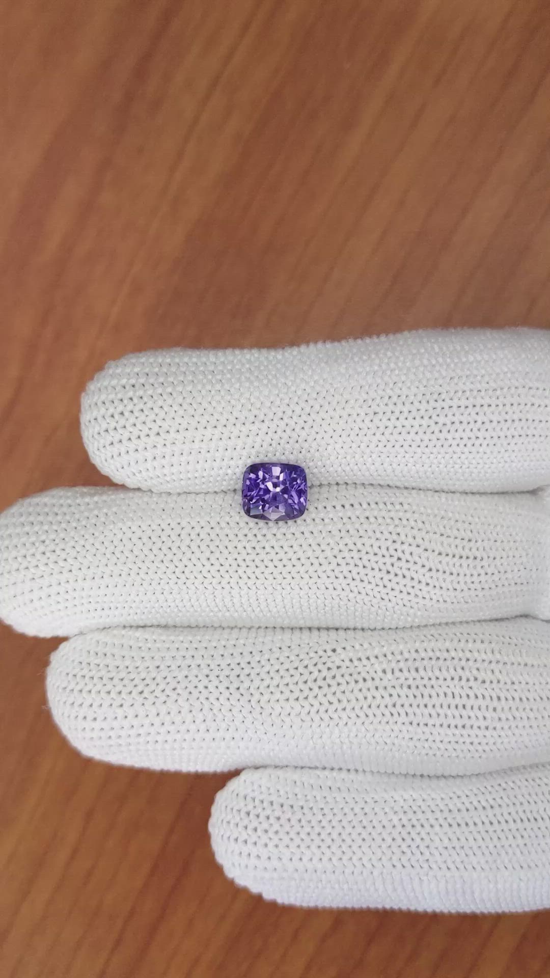 2.49 Ct. Bluish Purple Sapphire from Ceylon (Sri Lanka) Size Video