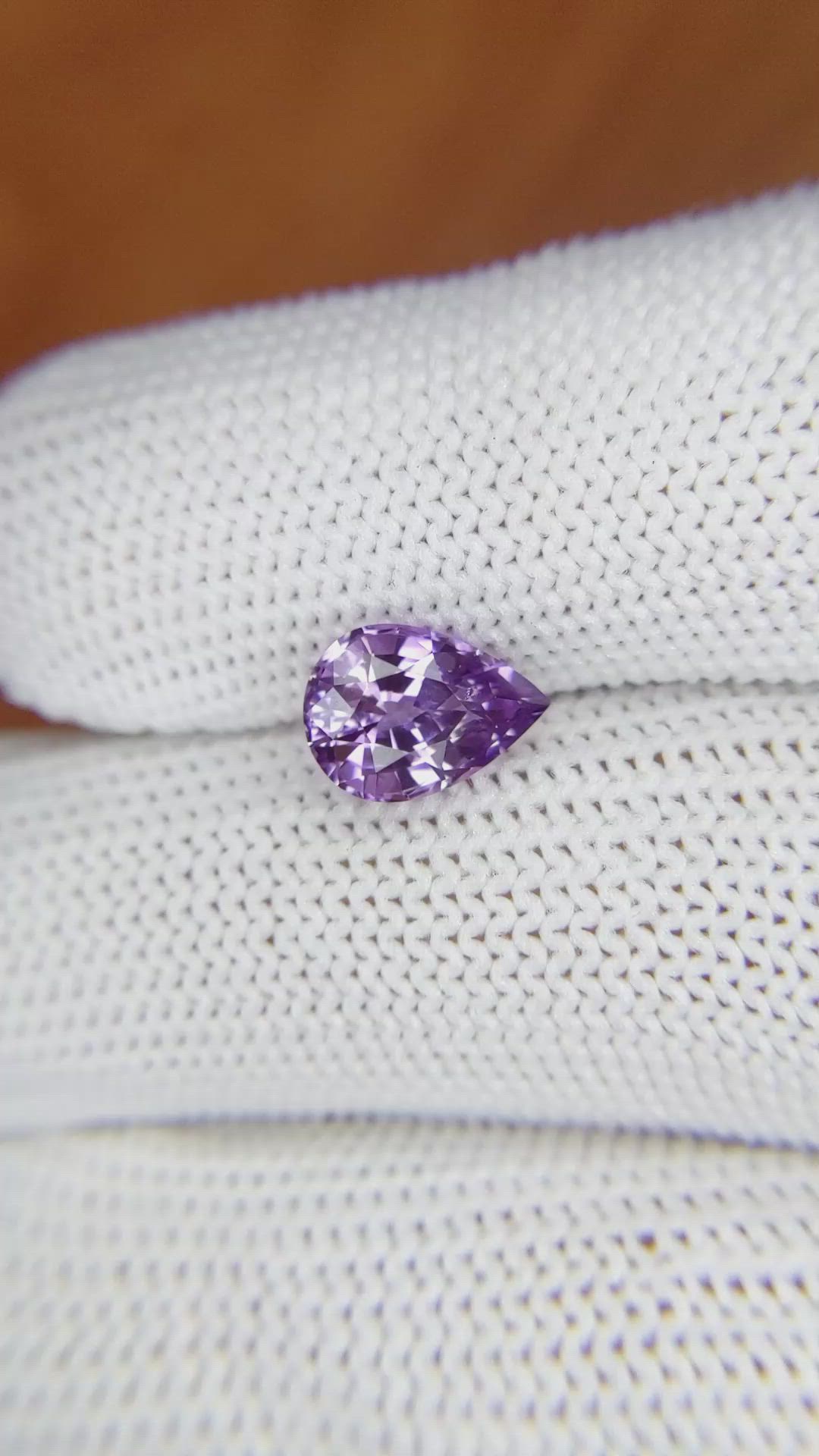 2.34 Ct. Purple Sapphire from Ceylon (Sri Lanka) Size Video