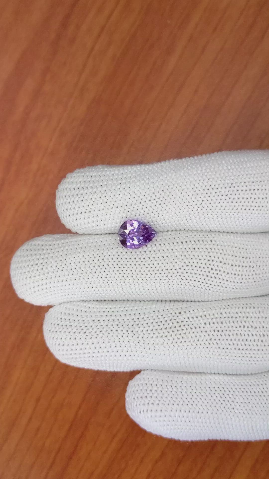 2.34 Ct. Purple Sapphire from Ceylon (Sri Lanka) Size Video