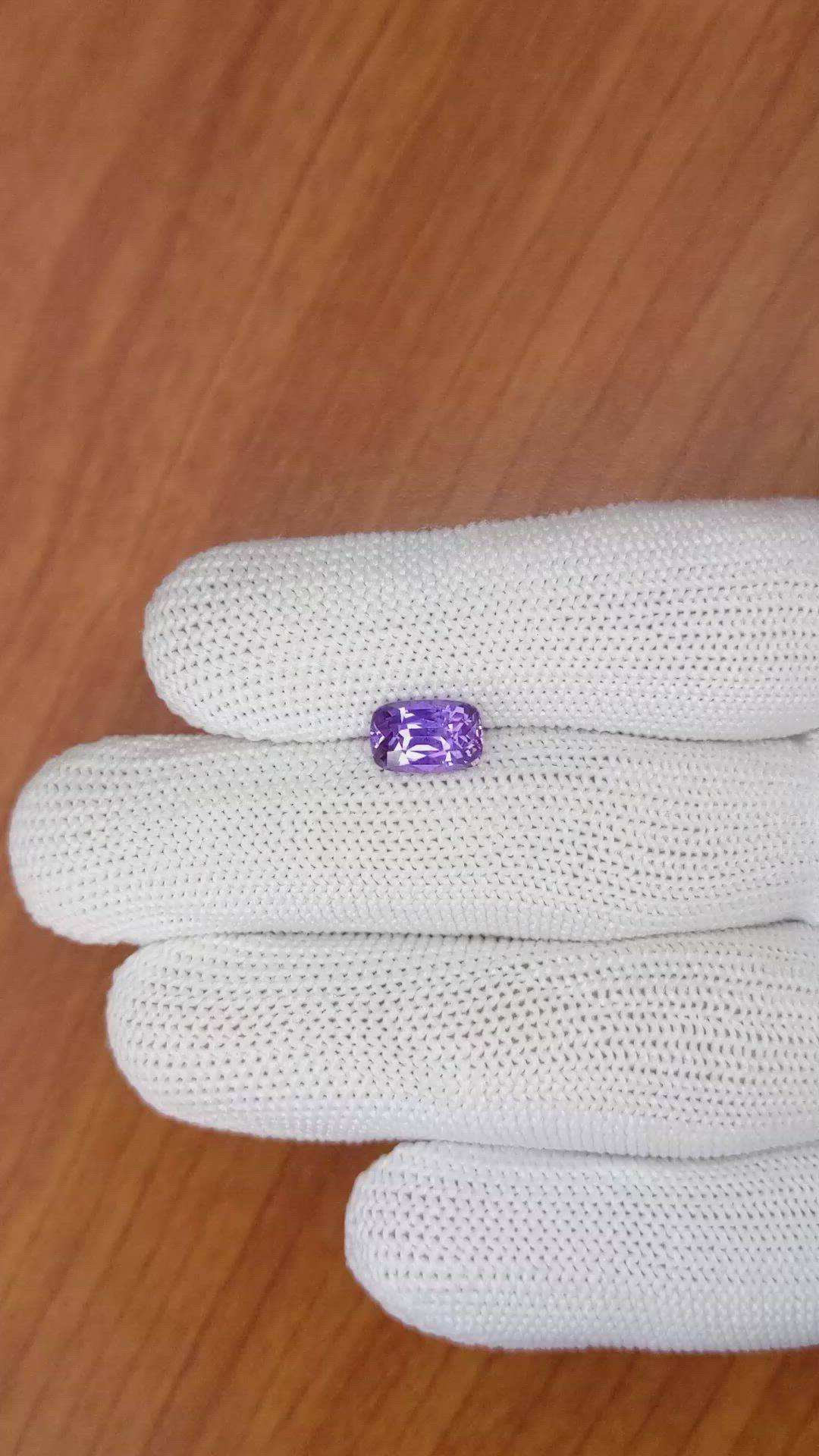 2.45 Ct. Purple Sapphire from Ceylon (Sri Lanka) Size Video