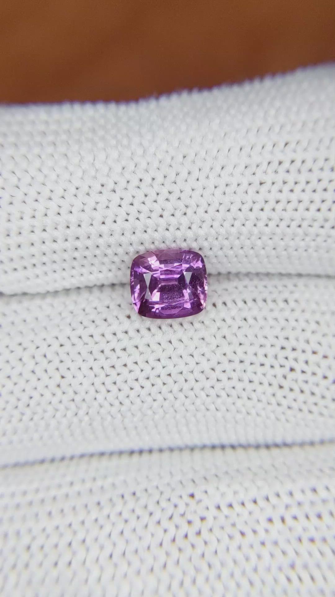 1.73 Ct. Purple Sapphire from Ceylon (Sri Lanka) Size Video