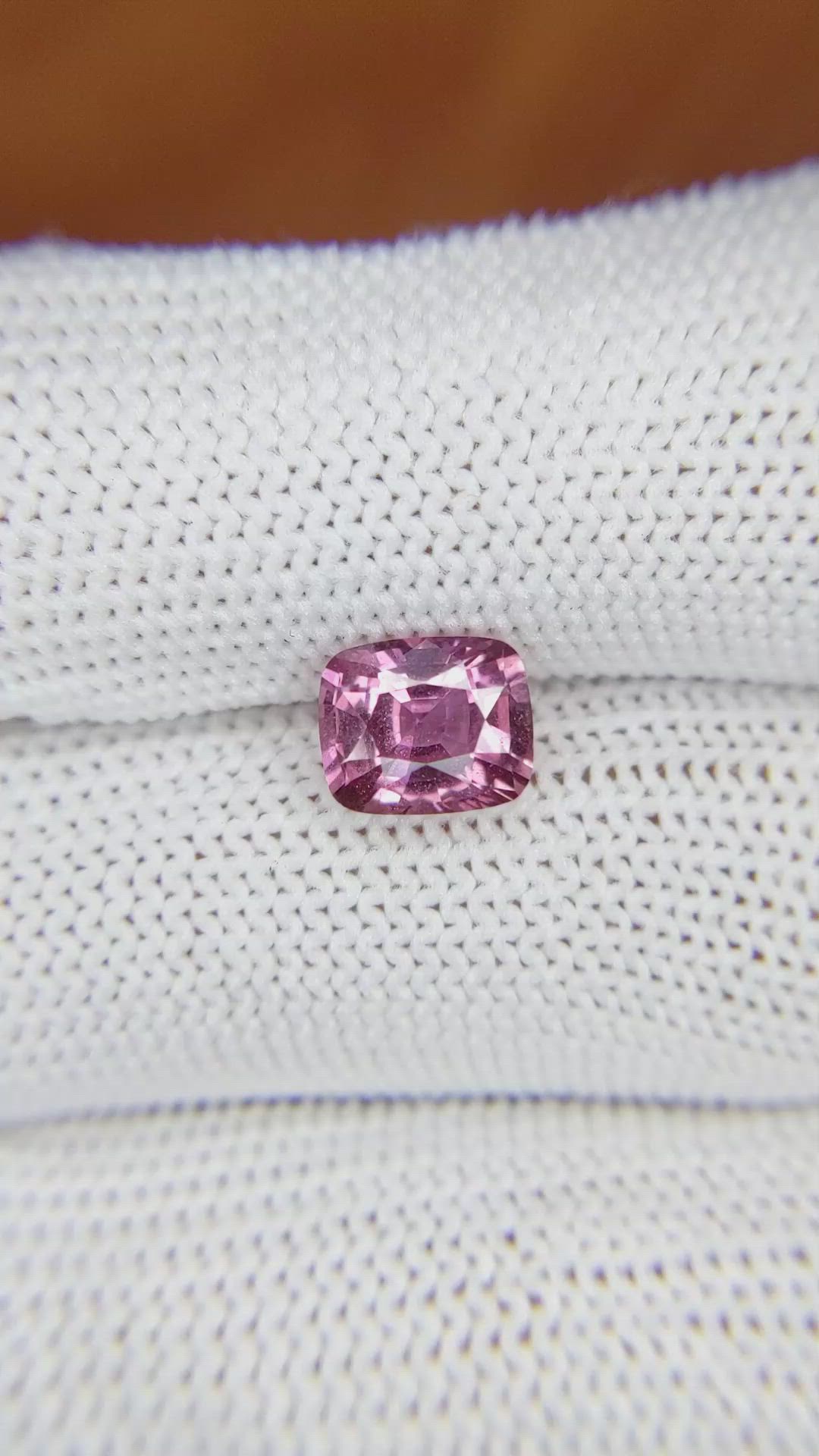 1.97 Ct. Pink Sapphire from Ceylon (Sri Lanka) Size Video