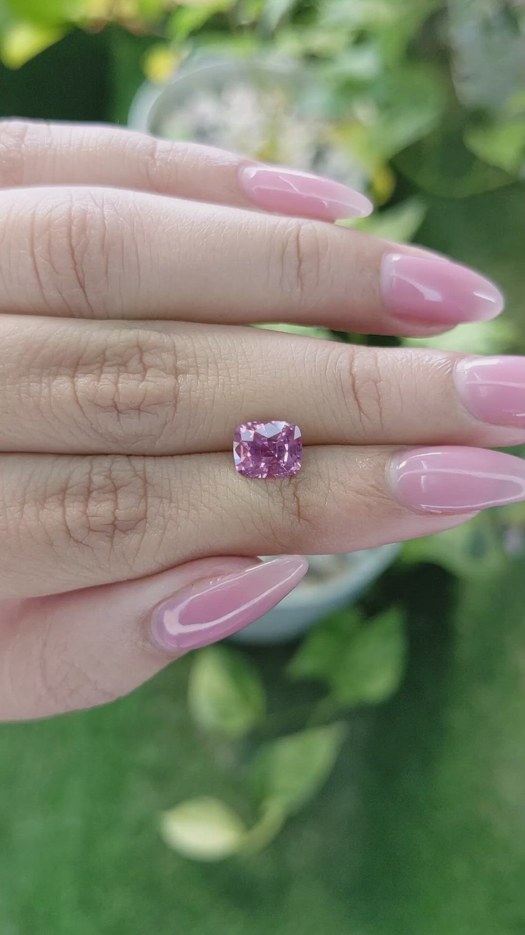 1.97 Ct. Pink Sapphire from Ceylon (Sri Lanka) Size Video