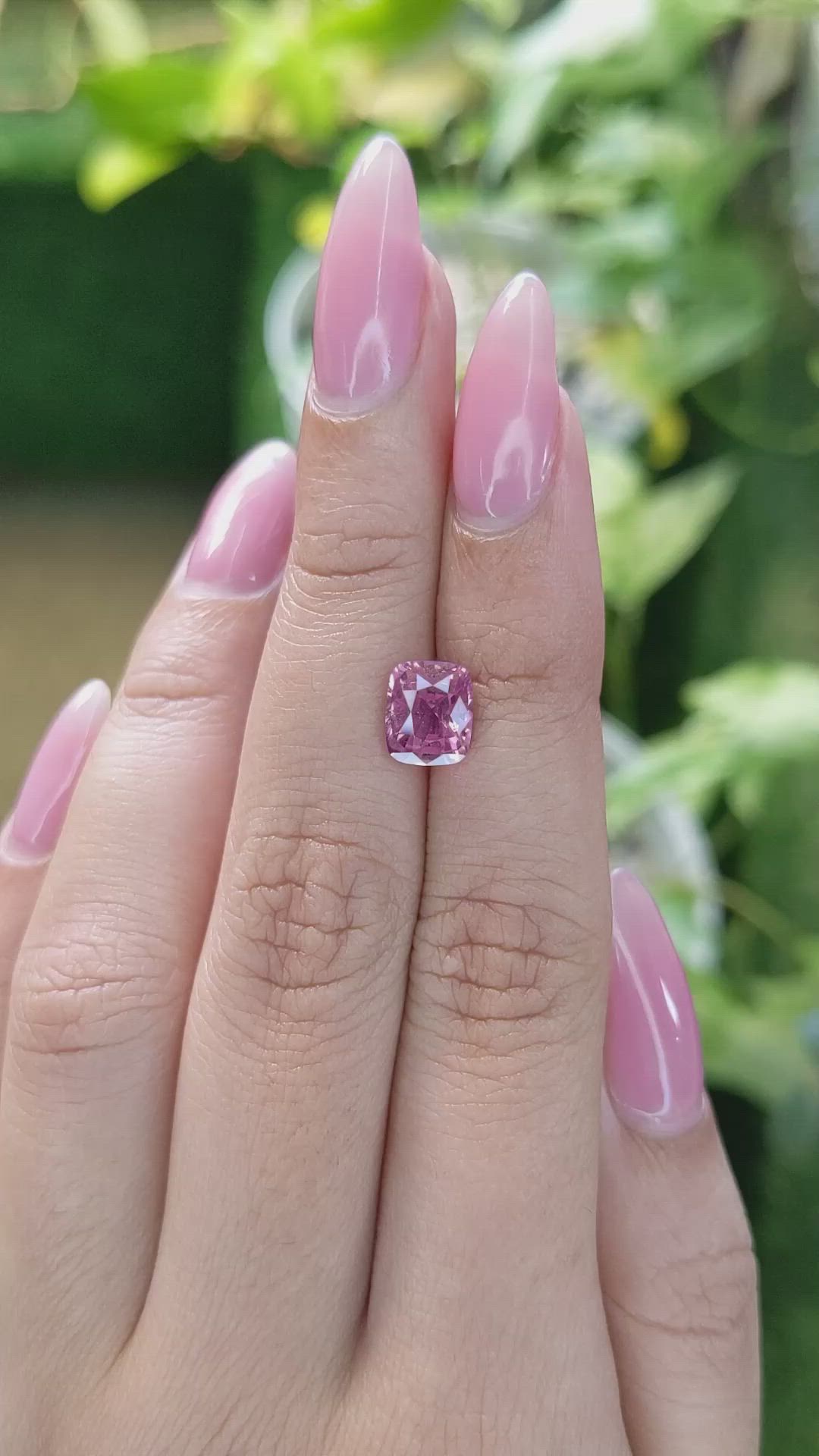 1.97 Ct. Pink Sapphire from Ceylon (Sri Lanka) Size Video