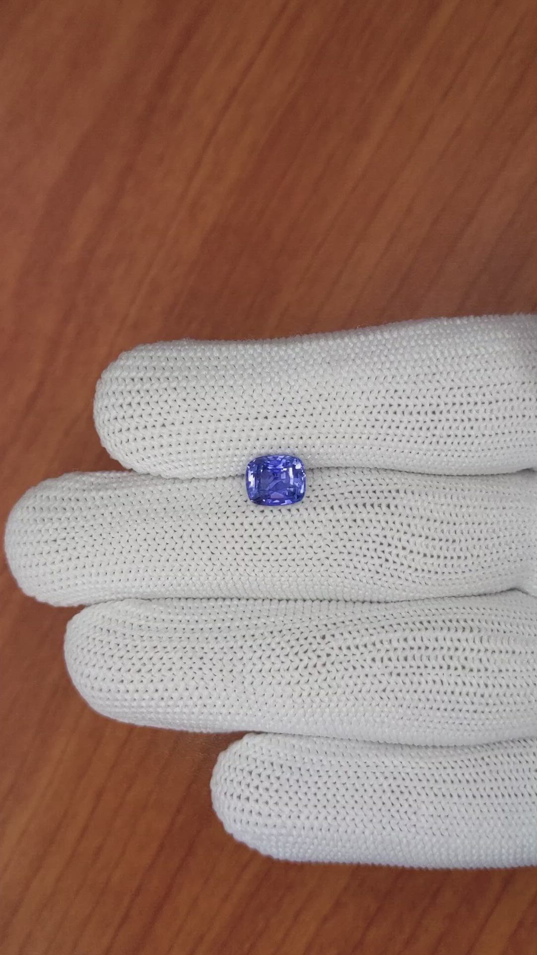 1.80 Ct. Blue Sapphire from Ceylon (Sri Lanka) Size Video