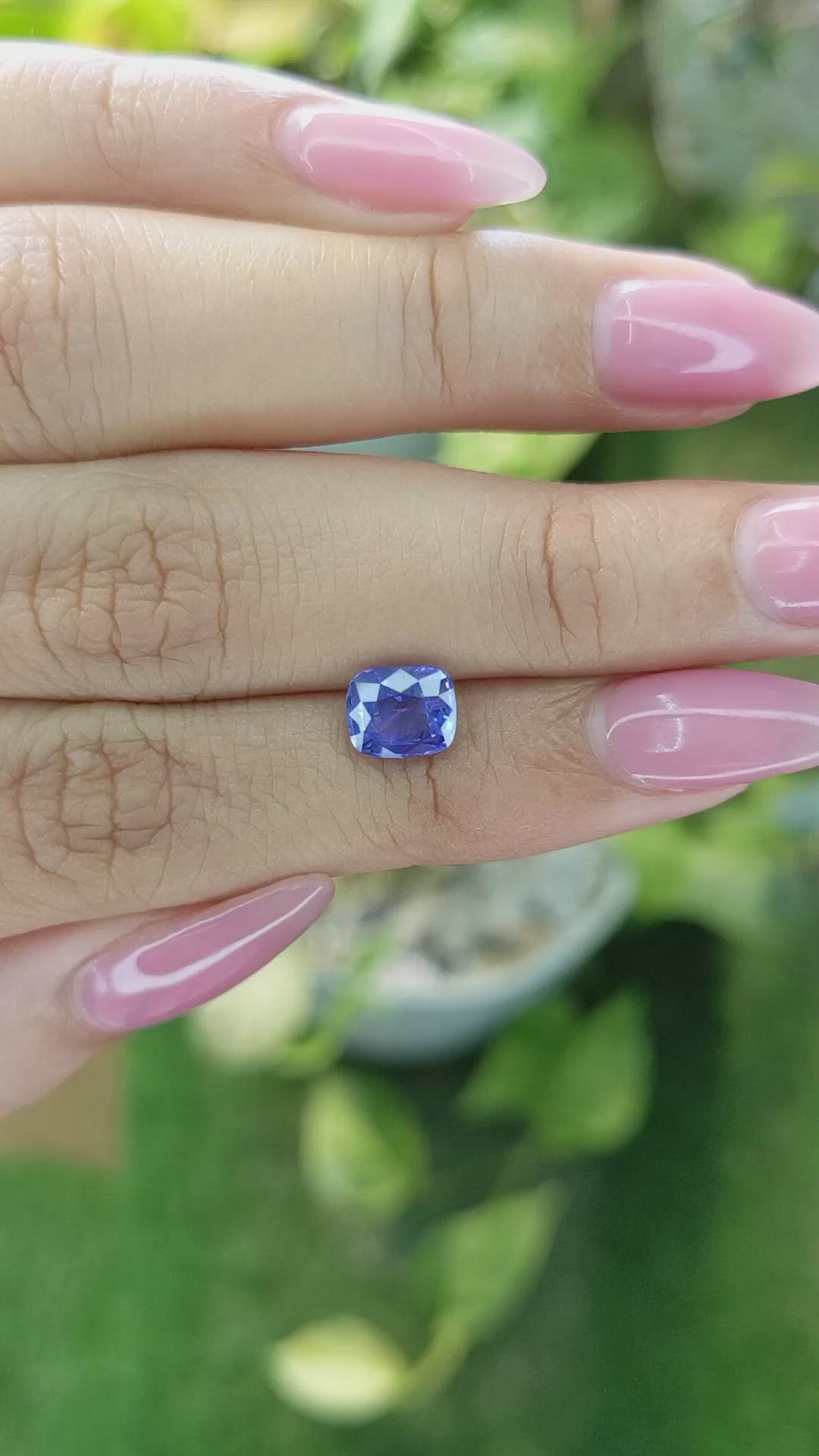 1.80 Ct. Blue Sapphire from Ceylon (Sri Lanka) Size Video