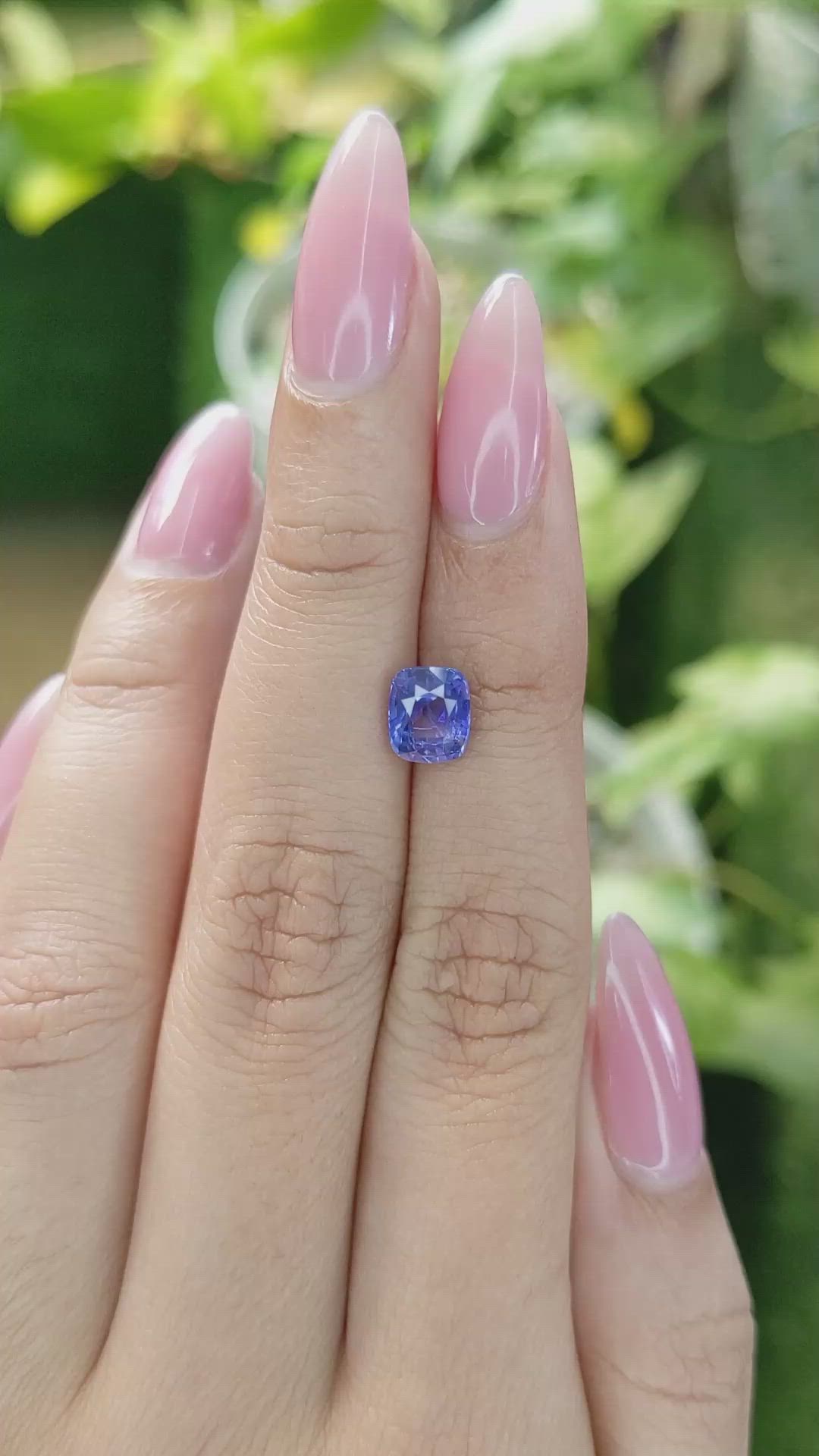 1.80 Ct. Blue Sapphire from Ceylon (Sri Lanka) Size Video