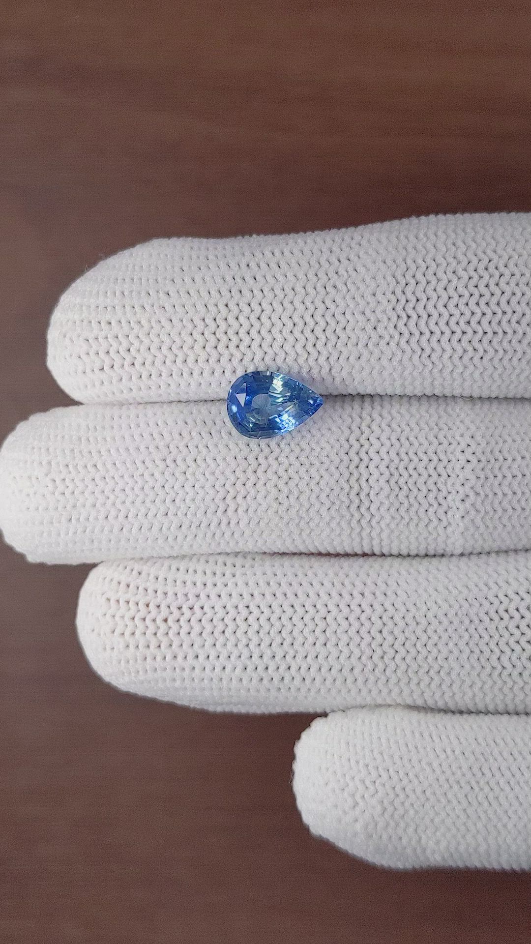 2.17 Ct. Blue Sapphire from Ceylon (Sri Lanka) Size Video