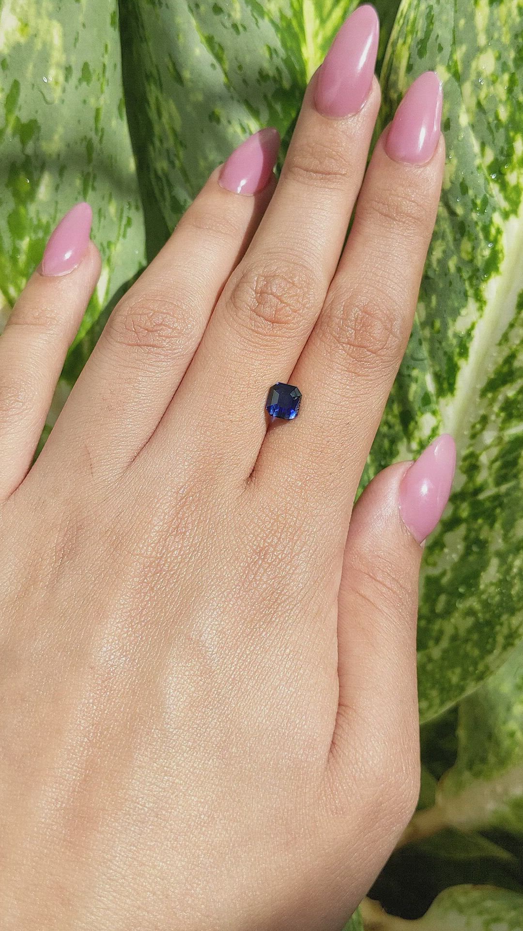 1.64 Ct. Blue Sapphire from Ceylon (Sri Lanka) Size Video