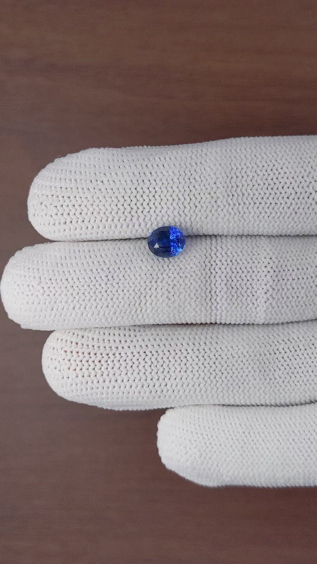 1.58 Ct. Blue Sapphire from Ceylon (Sri Lanka) Size Video