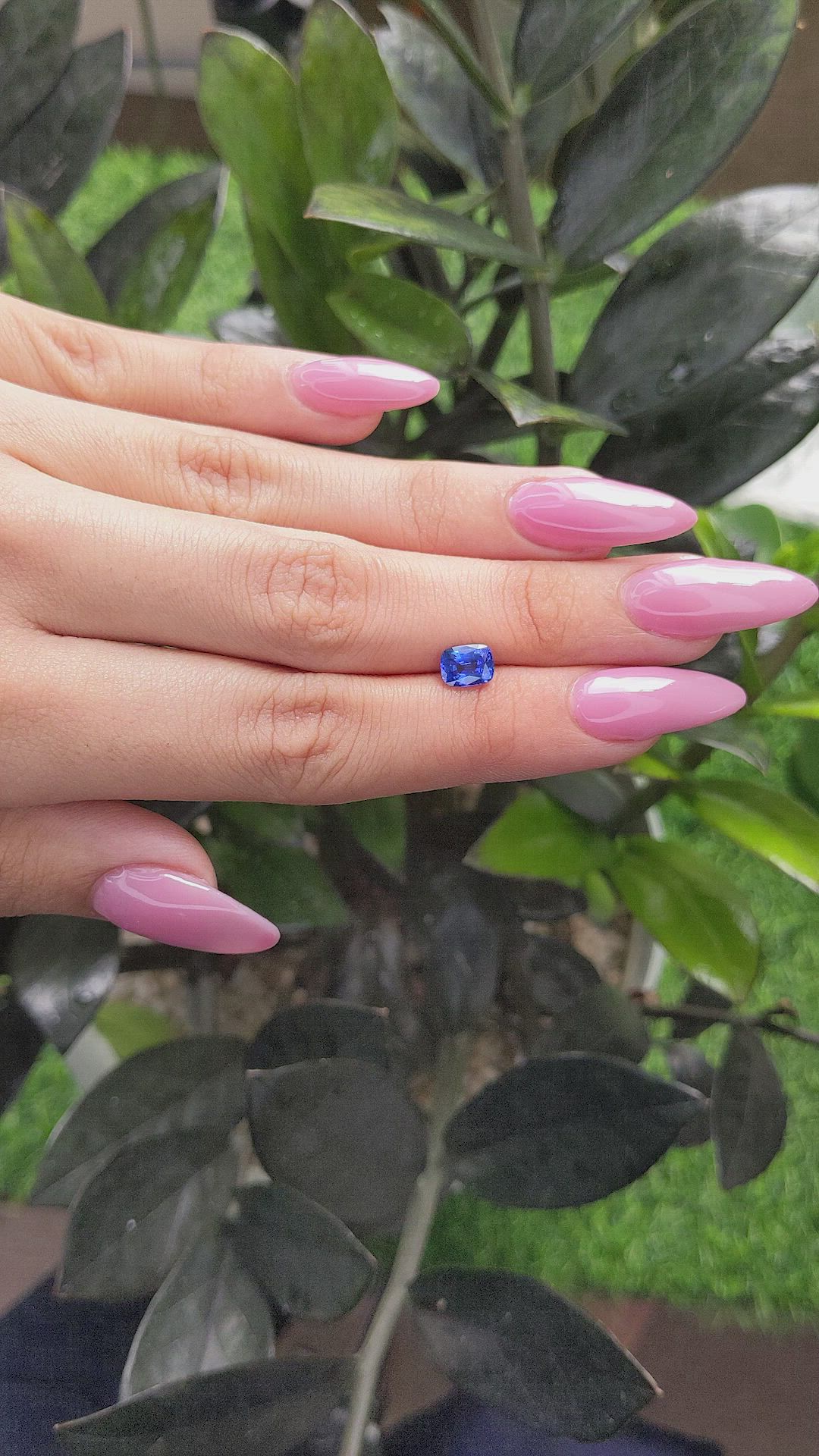 1.14 Ct. Blue Sapphire from Ceylon (Sri Lanka) Size Video