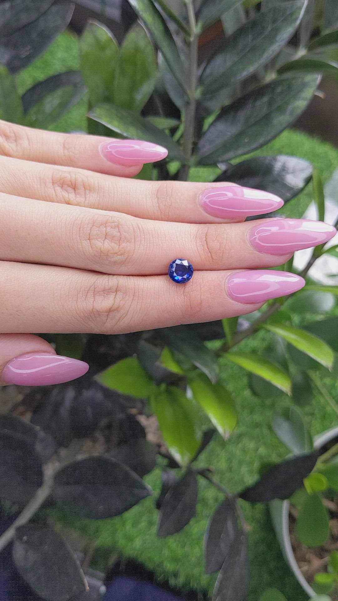 2.01 Ct. Blue Sapphire from Ceylon (Sri Lanka) Size Video