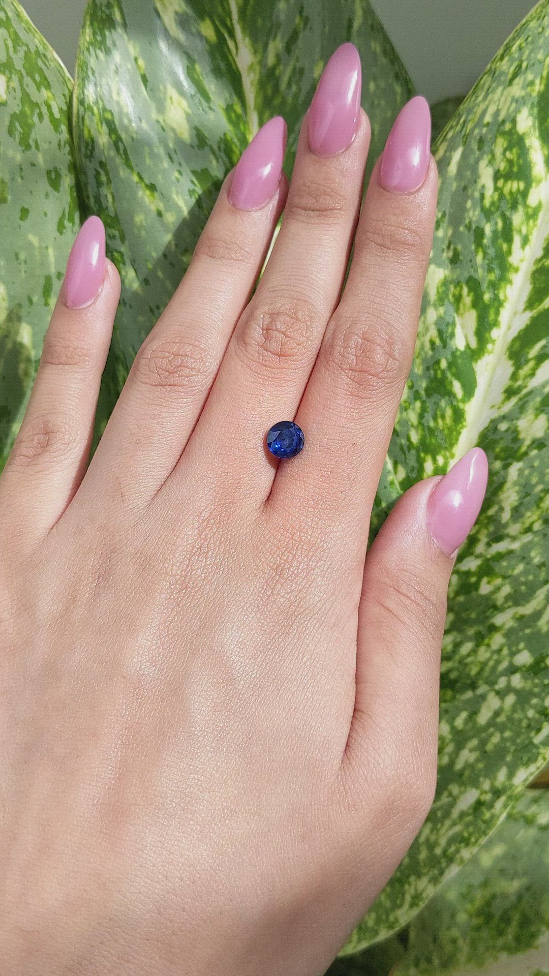 2.01 Ct. Blue Sapphire from Ceylon (Sri Lanka) Size Video
