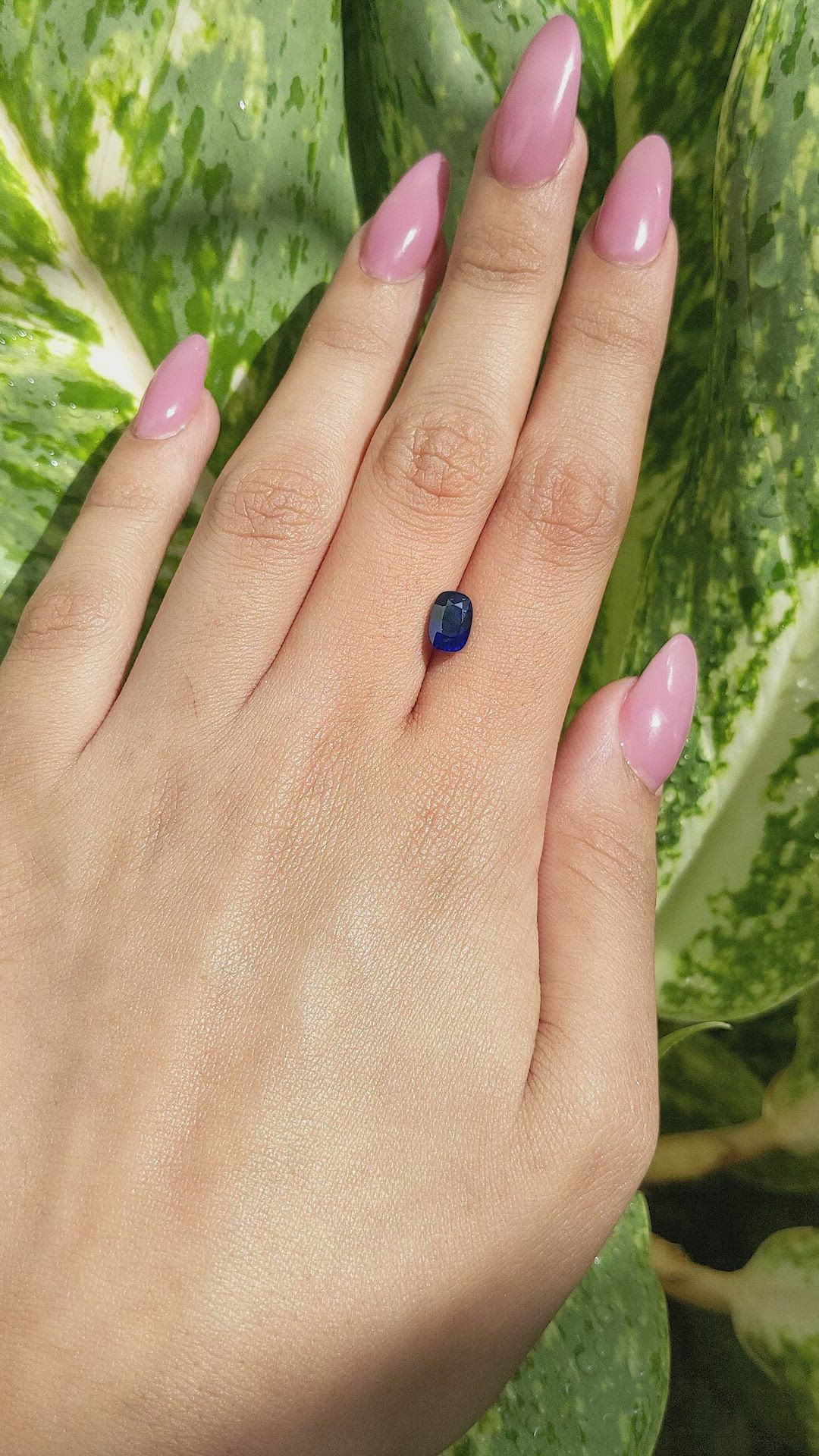 2.00 Ct. Blue Sapphire from Ceylon (Sri Lanka) Size Video