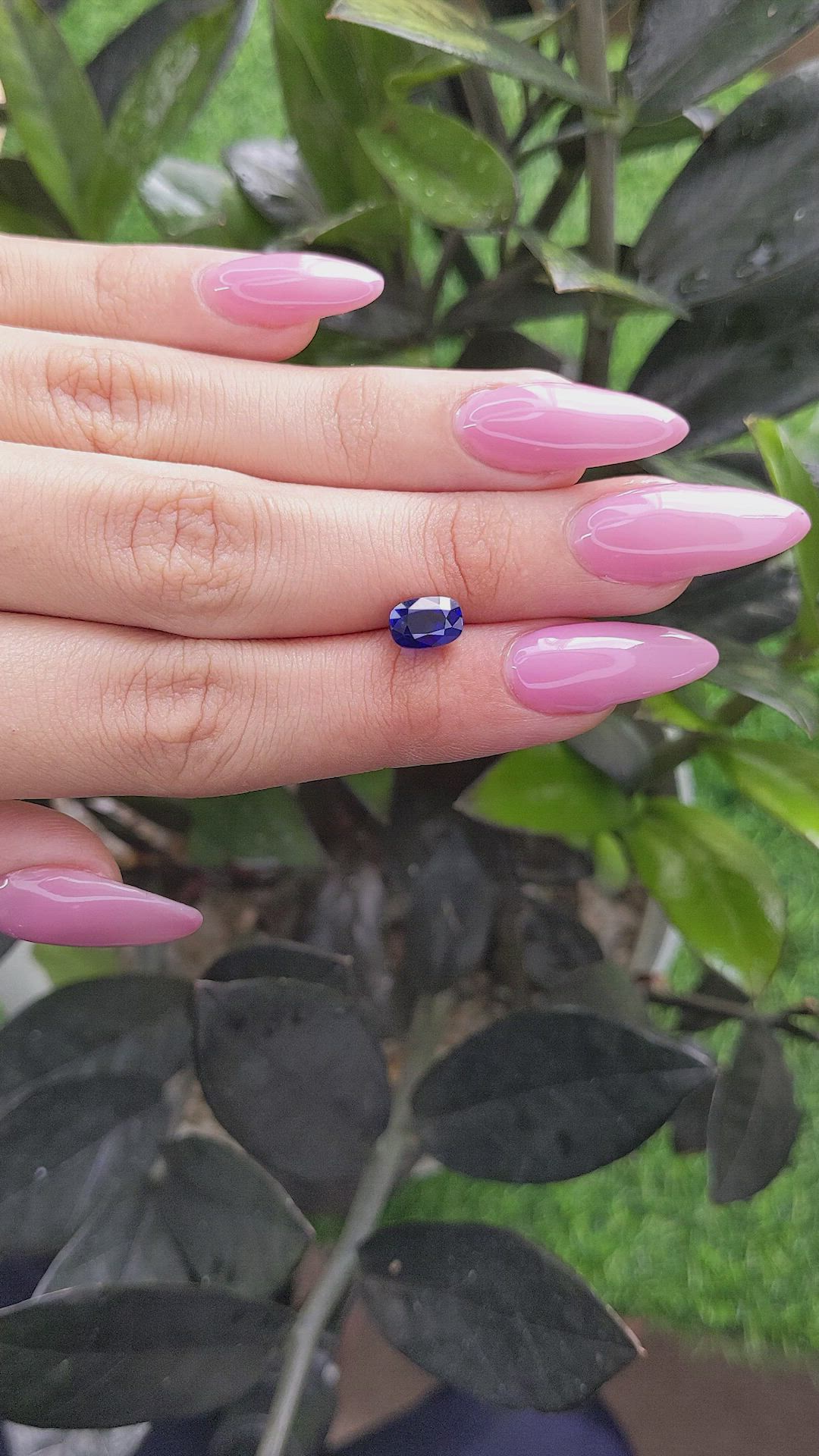 2.00 Ct. Blue Sapphire from Ceylon (Sri Lanka) Size Video