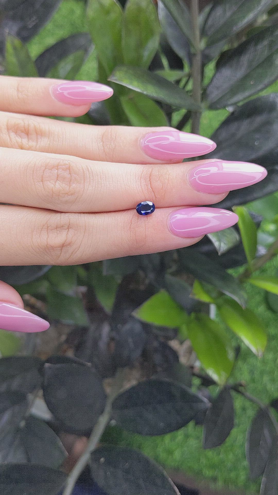 1.02 Ct. Blue Sapphire from Ceylon (Sri Lanka) Size Video