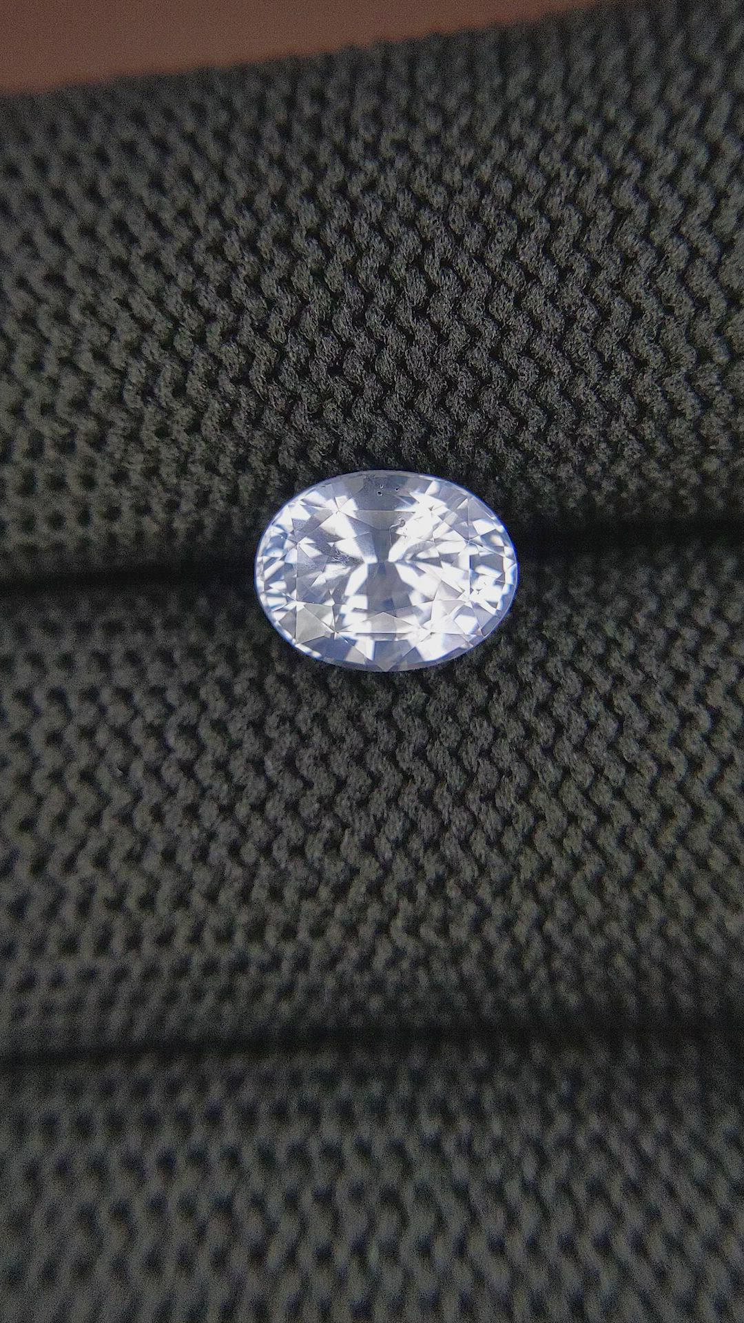 2.52 Ct. White Sapphire from Ceylon (Sri Lanka) Size Video