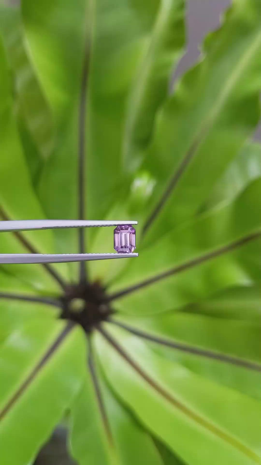 1.33 Ct. Color Change Sapphire from Ceylon (Sri Lanka) Size Video