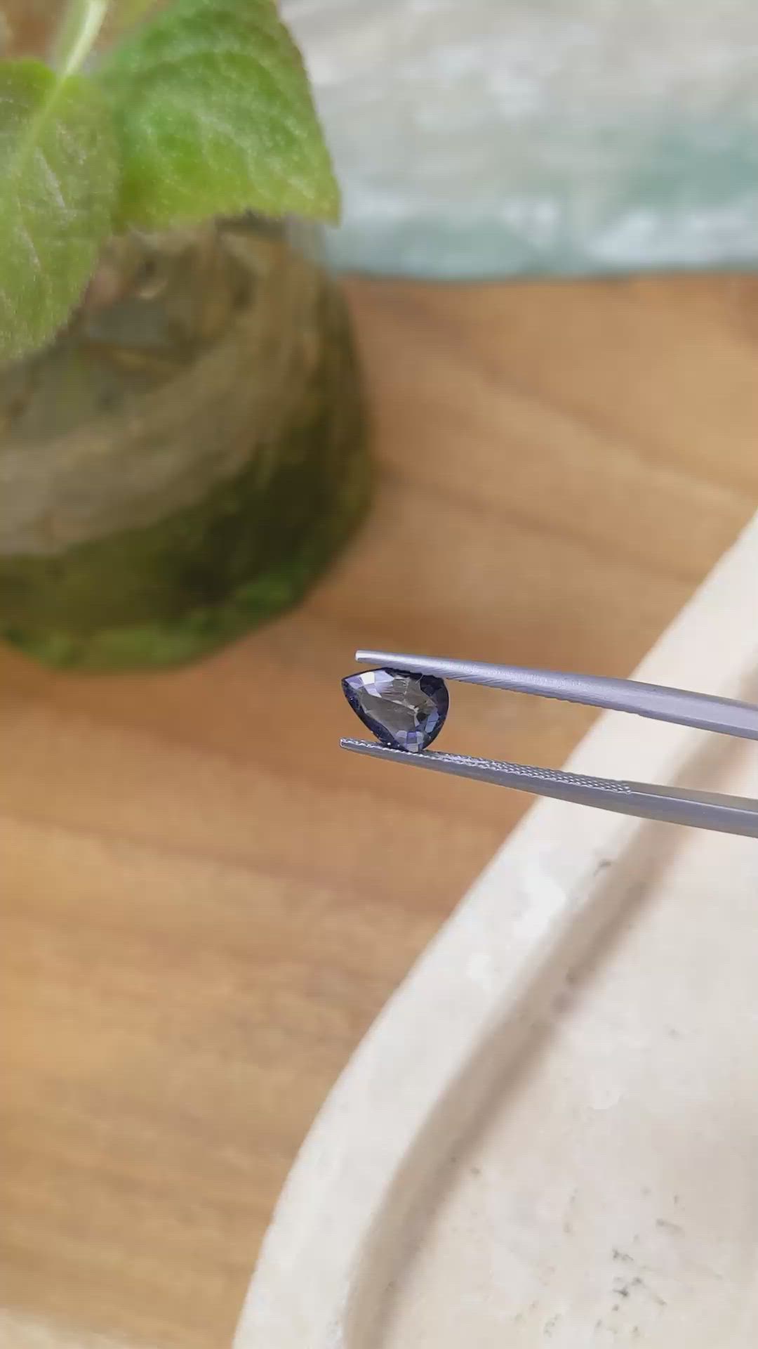 1.09 Ct. Blue Sapphire from Ceylon (Sri Lanka) Size Video
