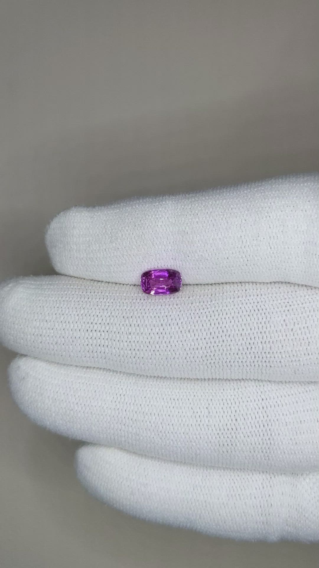 1.08 Ct. Purple Sapphire from Ceylon (Sri Lanka) Size Video