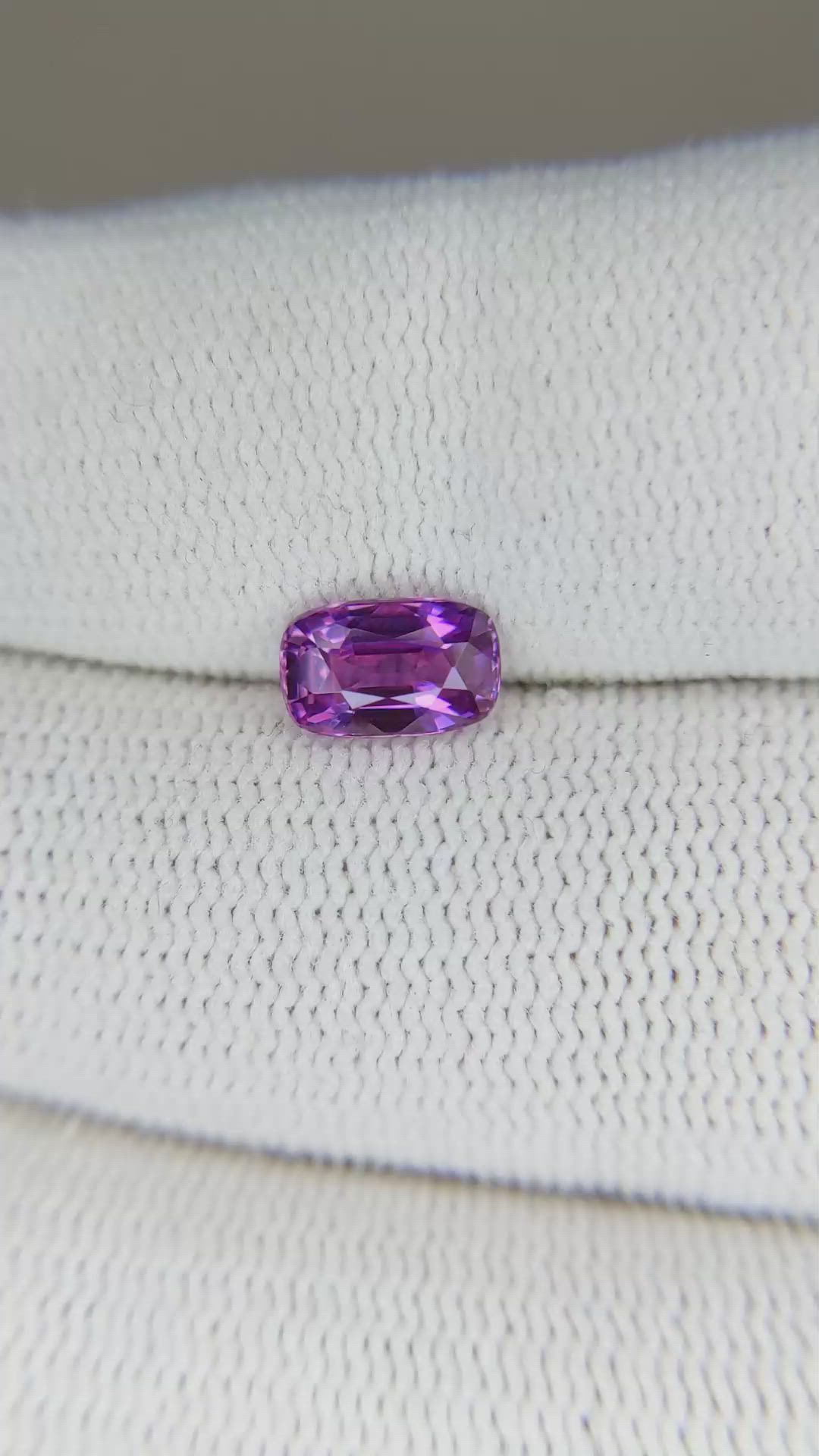 1.08 Ct. Purple Sapphire from Ceylon (Sri Lanka) Size Video