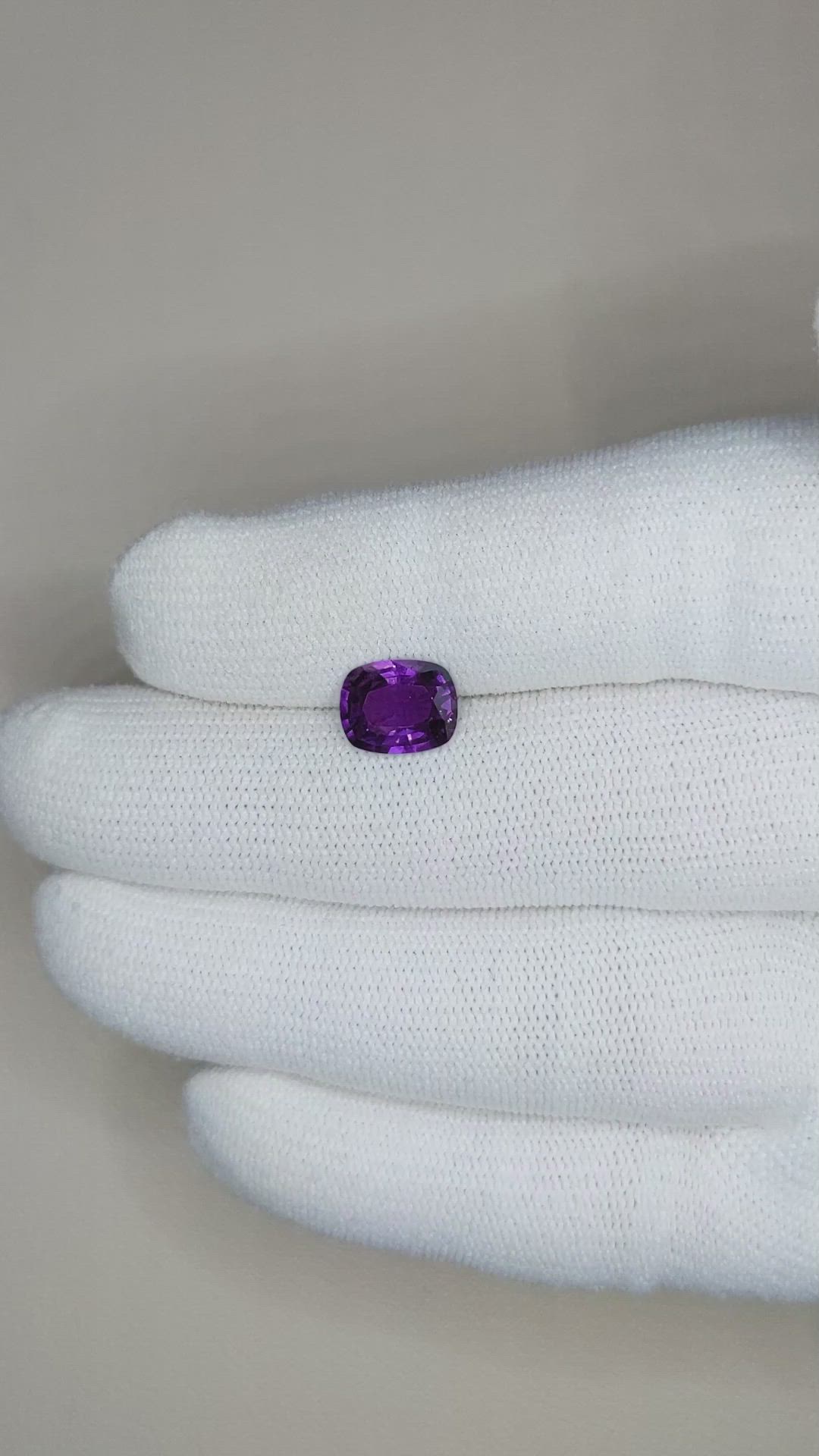 2.18 Ct. Purple Sapphire from Ceylon (Sri Lanka) Size Video
